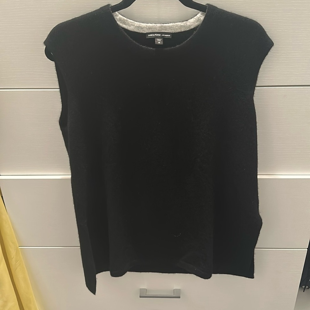 James Perse oversized cashmere sweater vest